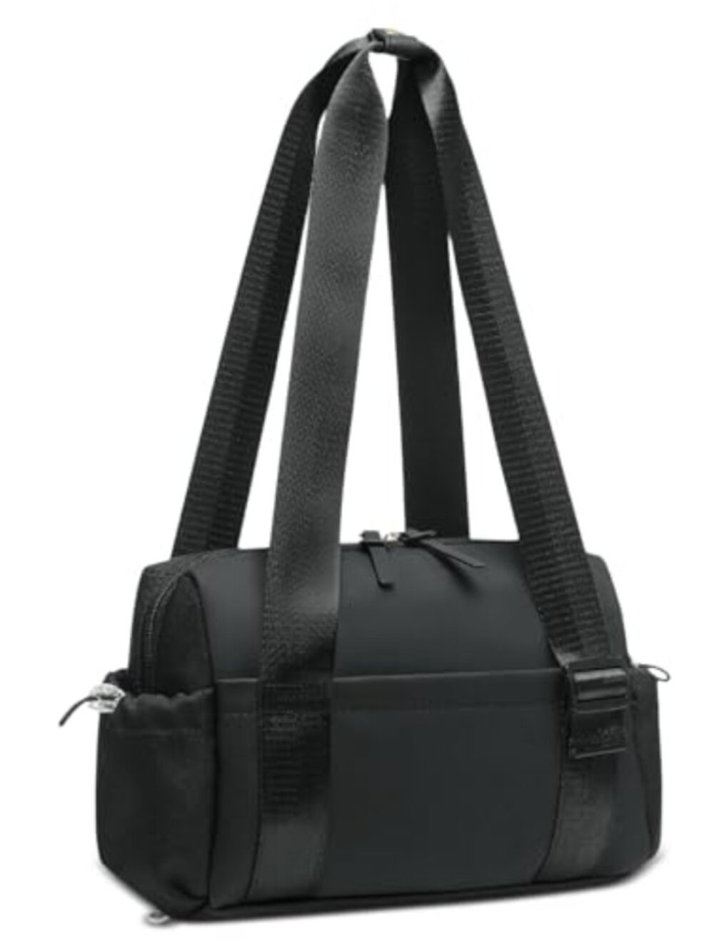 Mini Gym Bag with Wet Compartment for Women, Waterproof PU Tote, Yoga Travel